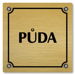 Půda, 80x80mm, zlatá, Kansas